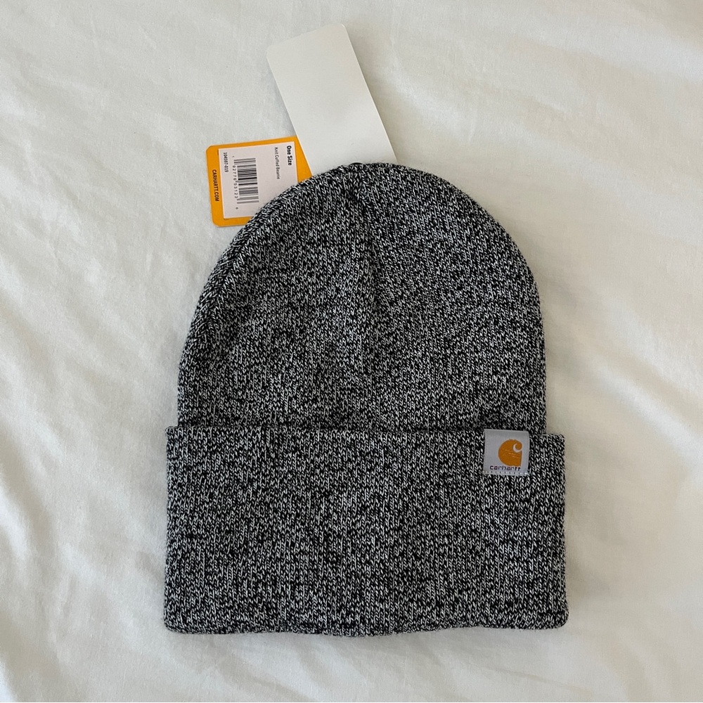 grey carhartt cuffed beanie